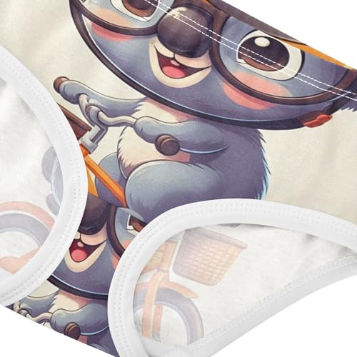 Cotton Girls Underwear Toddler Cute Koala Bear Cartoon Girl Panties Cute Animal Undies Kids Briefs 2t4