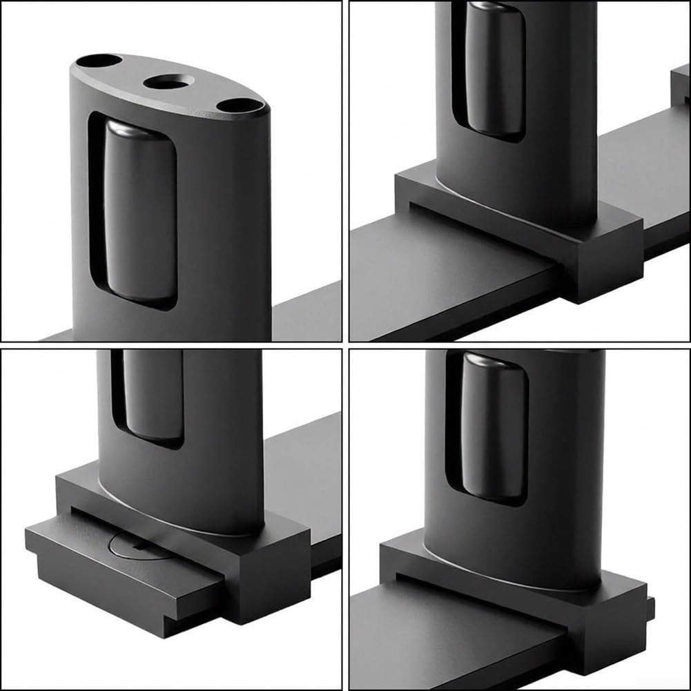 de Suelo para Puerta Corredera 3 Rodillos de Suelo para Puerta(white)