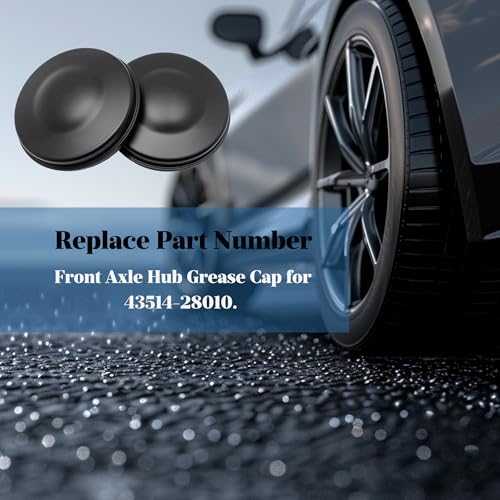 Front Axle Hub Grease Cap (2-Pack) - Direct Replacement for 43514-28010 Compatible with Toyota Tacoma, 4Runner, Tundra, FJ Cruiser, Sequoia, Previa & Lexus GX460, GX470 by BlinkAutor - Used condition - Image 6