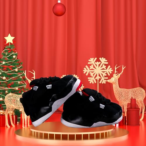 Image of Plush Sneaker Slippers, 17 Styles-Quiet Soles (No Waking Loved Ones), Anti-Slip Dry Indoor, Cozy for Cold Days, US 8-12 Unisex