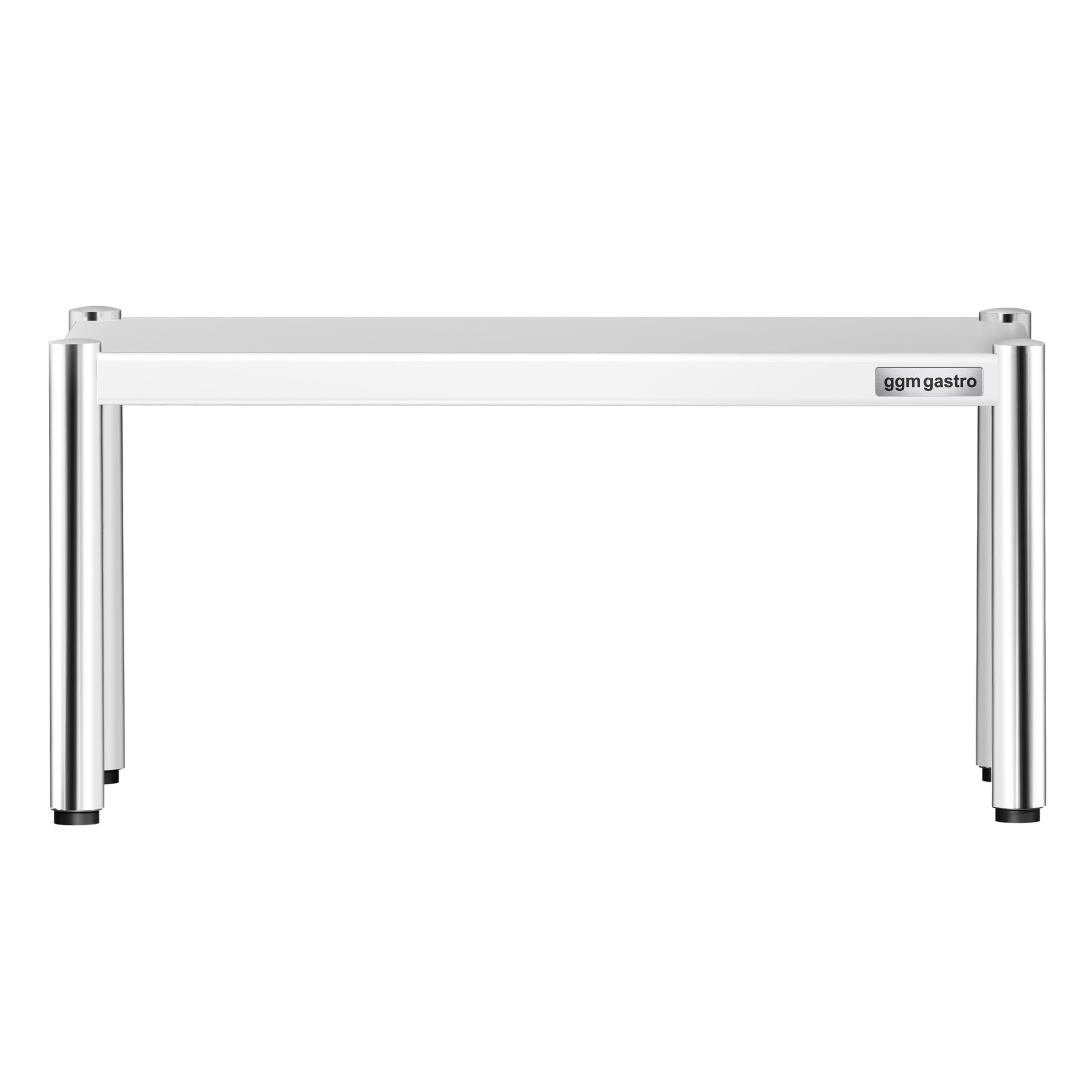GGM Gastro | AB1K84 | Aufsatzbord Edelstahl - 1 Etage - 800x370mm - höhenverstellbar