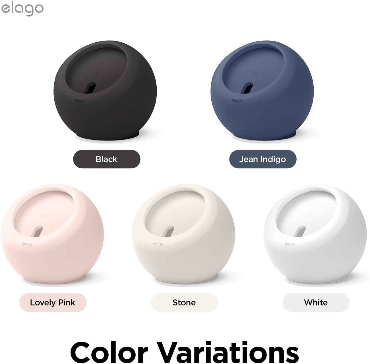 elago MS2 Charging Stand Compatible with MagSafe Charger - Premium Silicone, Compatible with iPhone 17/16/15/14/13/12 Series, Designed for MagSafe Stand [Stone] [Charging Cable Not Included] - Image 6