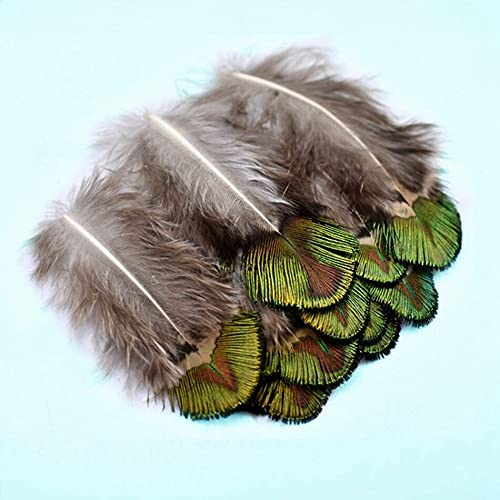 Plumas de avestruz blanca artesanías bricolaje plumas de pavo real pequeñas de 10-15cm para fiesta 3