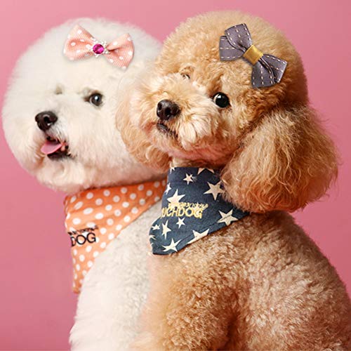 nuosen 50PCS Dog Hair Bows,Pet Hair Bows Tie Puppy Rubber Bands Hair Grooming Accessories - Image 7