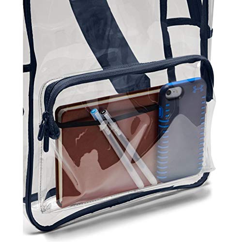 Under Armour Clear Backpack, One Size Fits All, Clear (962)/Red