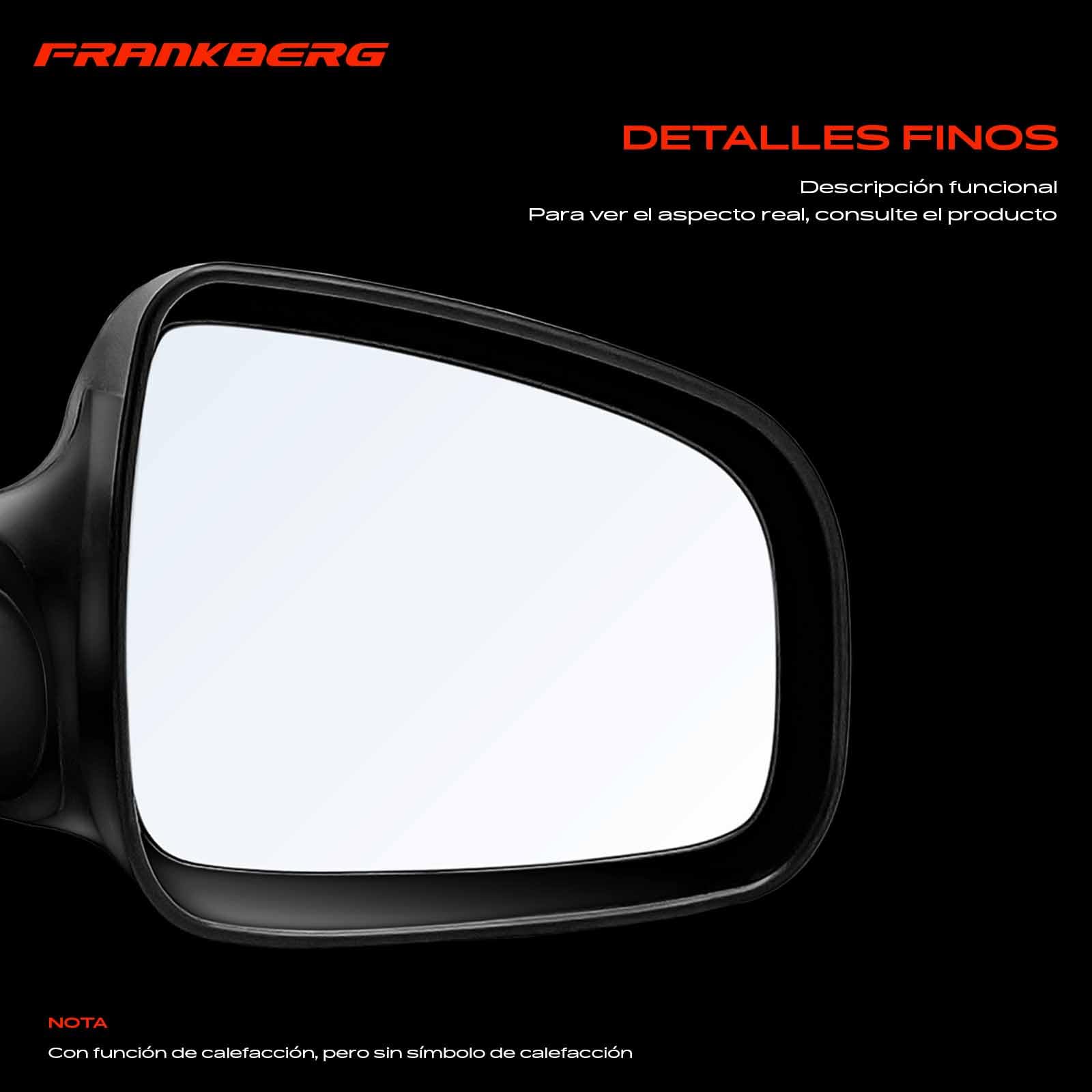Frankberg Cable de tracción para espejo retrovisor exterior manual | 963015207R; Compatible con: Logan MCV KS, S.a.n.d.e.r.o/Stepway I BS, Recogida en Logan, EE.UU., Caja para el polvo