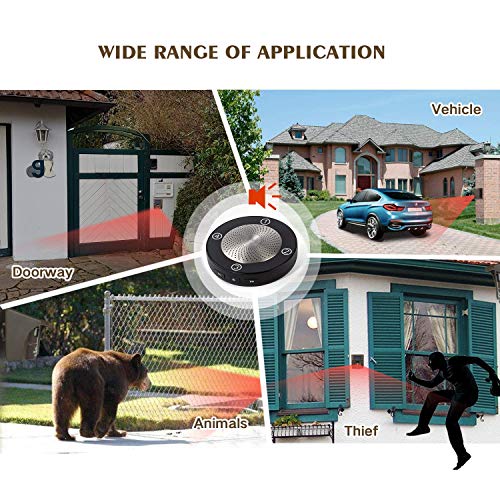 1/2 Mile Long Range Solar Wireless Driveway Alarm Outdoor Weather Resistant Motion Sensor & Detector-Security Alert System-Monitor & Protect Outside Property,No Need to Replace Battery - Thumbnail 2