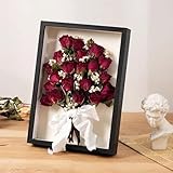 3D Shadow Box, 23 x 32 cm Shadow Box Frame, Wooden Photo Frame, Deep Picture Frames Box Display for Crafts Memorabilia Flower Tickets Medal (Black 3CM) - Image 7