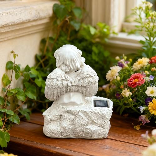 Statue d'ange en résine de qualité supérieure résistante aux intempéries - 3