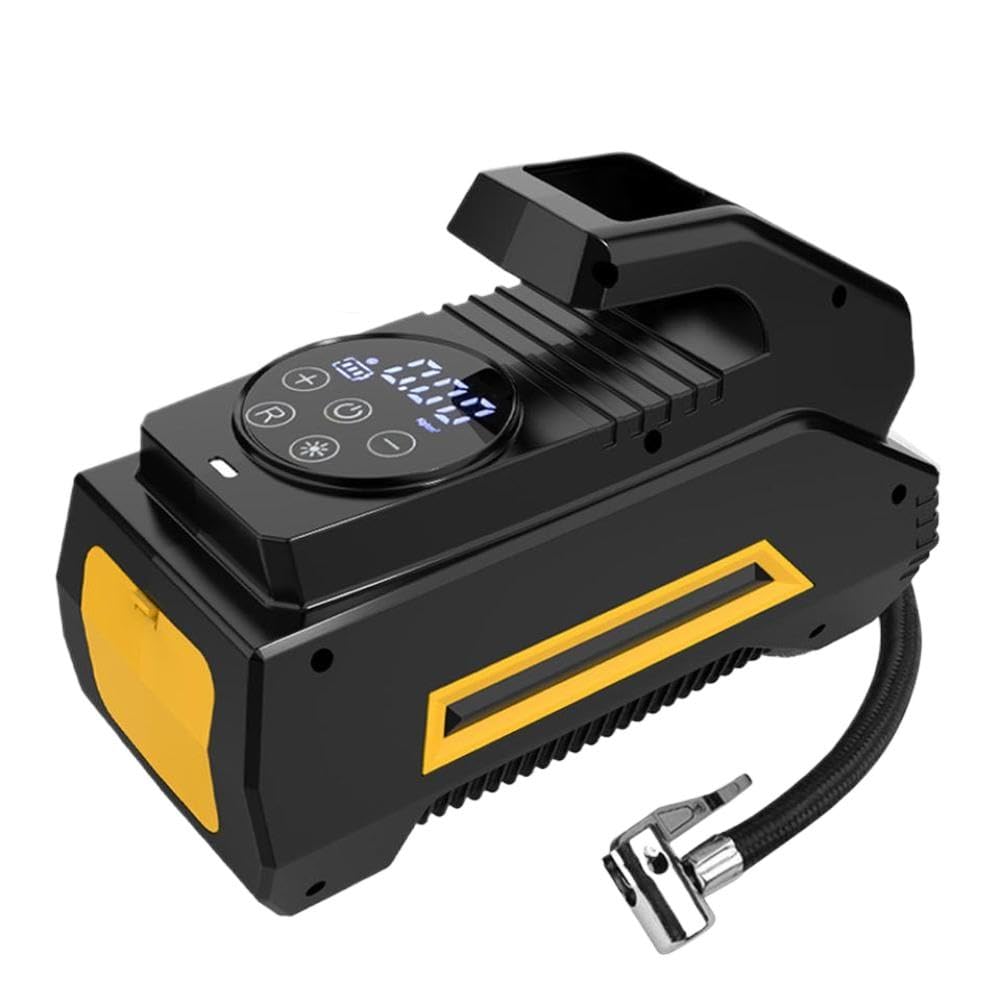 Pompa d'Aria Portatile Wireless/cablata per Pneumatici per Auto 120W 150PSI Compatibile con la Palla per Barca per Bici da Auto(Color Name: Wired Style)