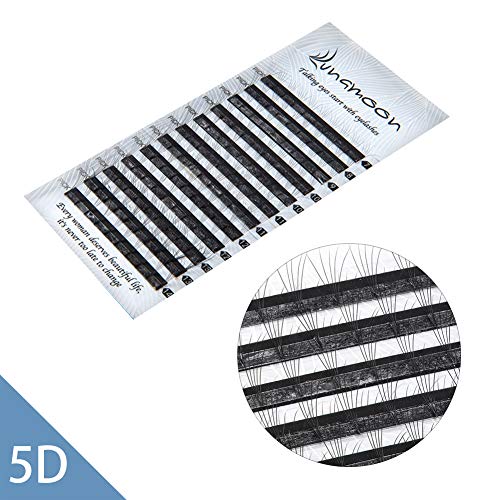 Preisvergleich Produktbild Wimpern Einzeln Volumen 5D C Curl Wimpernverlängerung Cluster Individuelle Künstliche Augenwimpern Erweiterungs Natürlich Gefälschte Wimpern Seidenwimpern Verlängerung 7-14mm (0.07 C 5D)