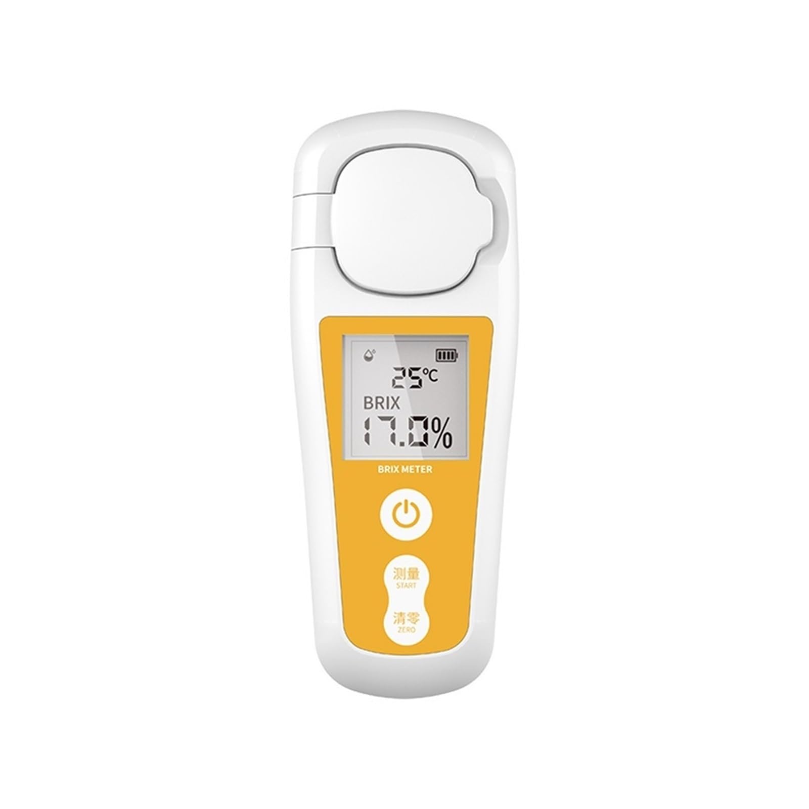 Refractómetro, Refractómetro Digital Recargable for medir y azúcar en líquidos con Pantalla LCD, for medir Frutas, Bebidas y Miel,para el hogar(0-55% Accuracy 0.5%)