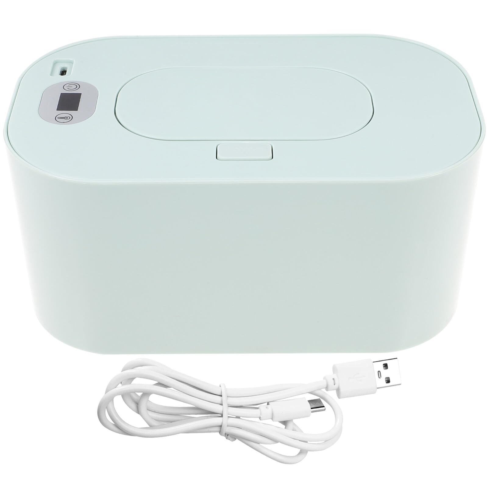 Calentador de Toallitas Portátil USB para Bebés con Control de Calor Ajustable, Material Abs y Pp, Dispensador Resistente para Uso en Hogar y Coche