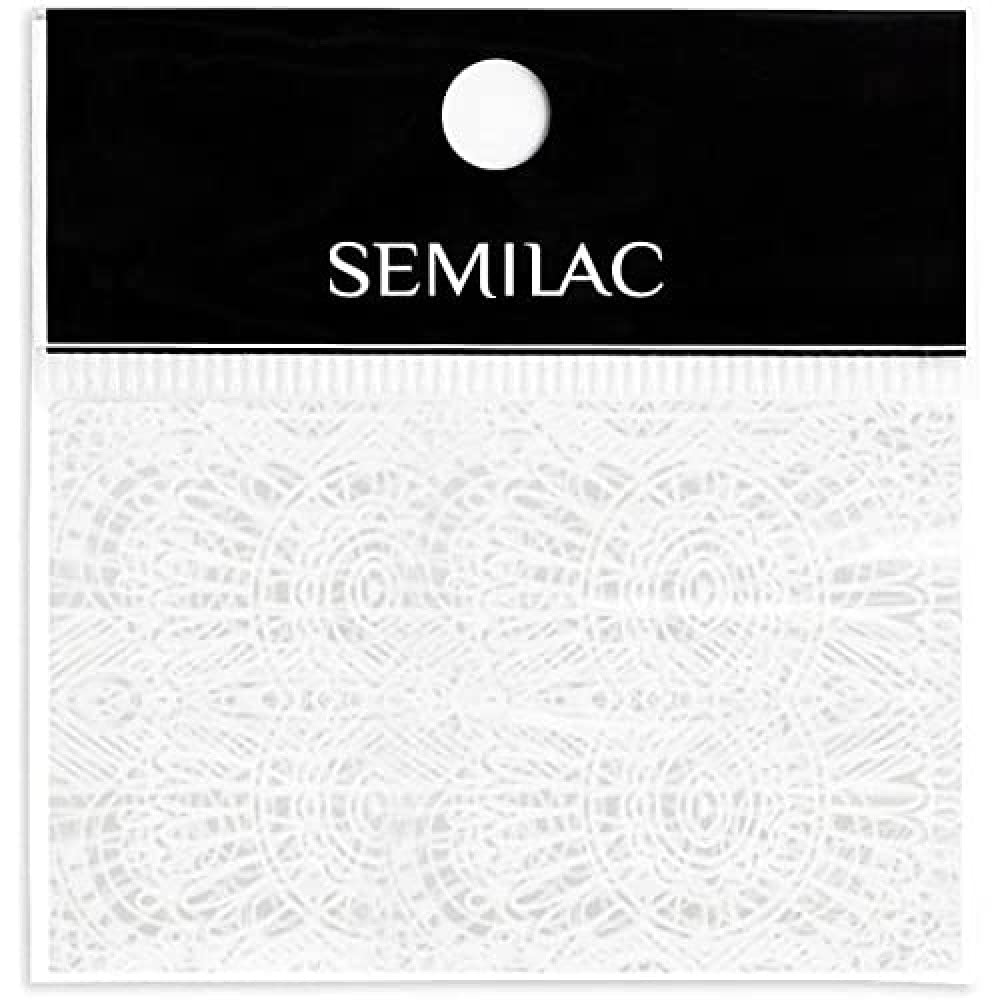 16 Semilac White Lace Transfer