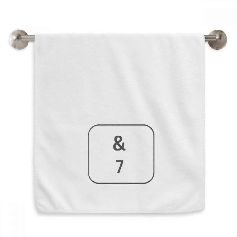 Serviette moelleuse Clavier Symbole Diadème blanche 13x29 pouces pour le quotidien