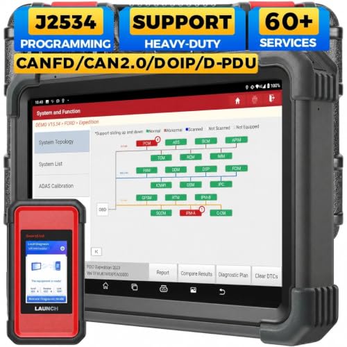 Image of Launch X431 PRO3 V+ Elite, 2026 Bidirectional Scan Tool with J2534 Protocol | Online Coding, Topology Map 60 Service Diagnostic Scan Tool,3000+ Active Test Scanner for Car, DoIP D-PDU FCA, 2-Year Update