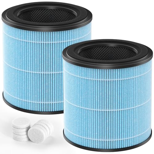 AP0601 Replacement Filter Compatible AIRTOK AP0601 Air Purifier, 4-in-1 H13 True HEPA Filters, High-Efficiency Activated Carbon Filter, AP0601-RF, 2 Pack by GoKBNY - Used condition - CA$21.32