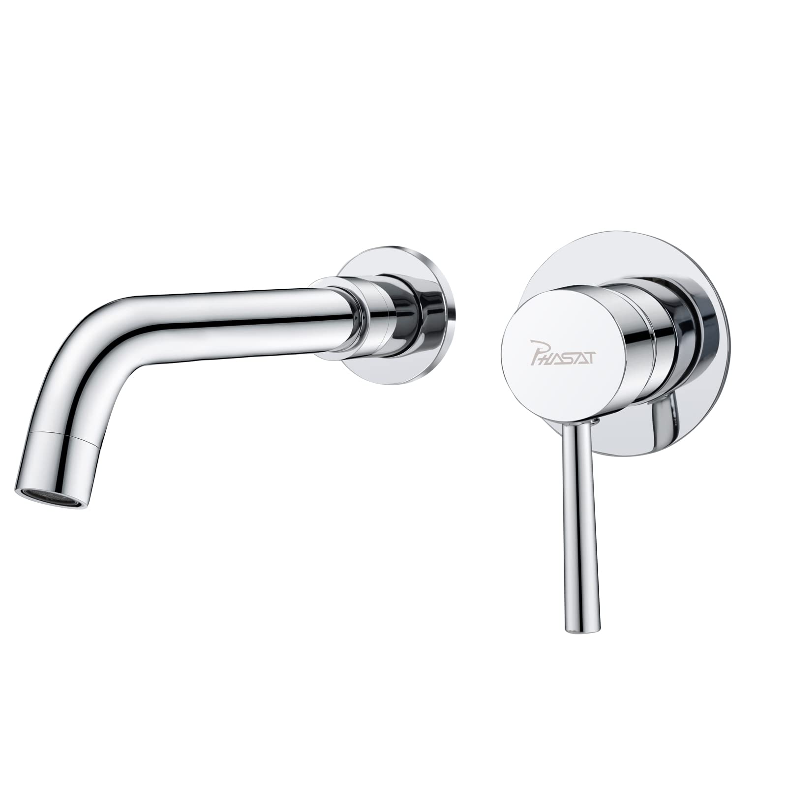 PHASAT Mitigeur Lavabo Encastré, Robinet de salle de bain, Mitigeur monocommande pour lavabo PTBB06C