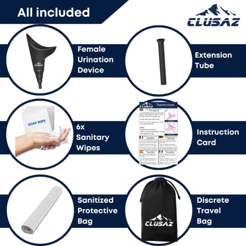 CLUSAZ Frauenurinal, Urinella Frauen Im Stehen Pinkelhilfe, Damen Faltbare Reise Gadgets Für Camping, Festival, Draußen… - Image 3
