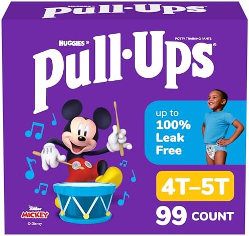 Pull-Ups Boys' Potty Training Pants, Size 4T-5T Training Underwea...
