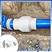Geetery 1 Pcs 2 Inch PVC Slip Swing Check Valve No Spring Back Flow Preventer Valve White No Return Silent Backflow for Backflow Prevention, Reduces Water Hammer Noise