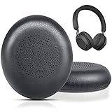 Ear Pads Replacement for Jabra Evolve2 65 (65MS 65UC USB)/Evolve2 40 (40UC 40MS USB)/Elite 45h On-Ear Wireless Headphones, Ear Cushions with Protein Leather