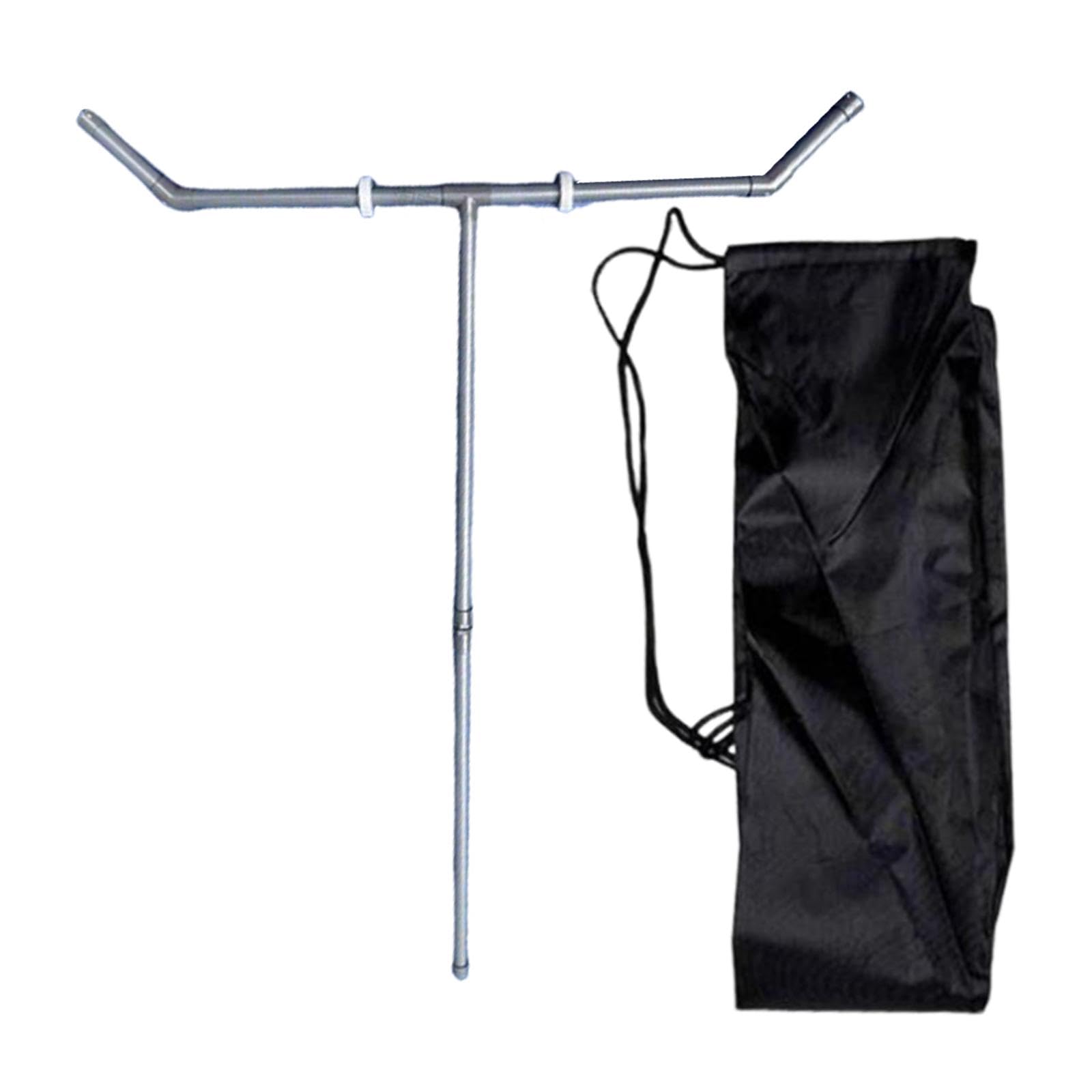 AsrMyjcx Badminton Collector Shuttlecock Sweeper Machine Ball Pickup Tool Retriever No Bending Over Ergonomic Design Removable Storage Bag Suitable for Trainin, gray