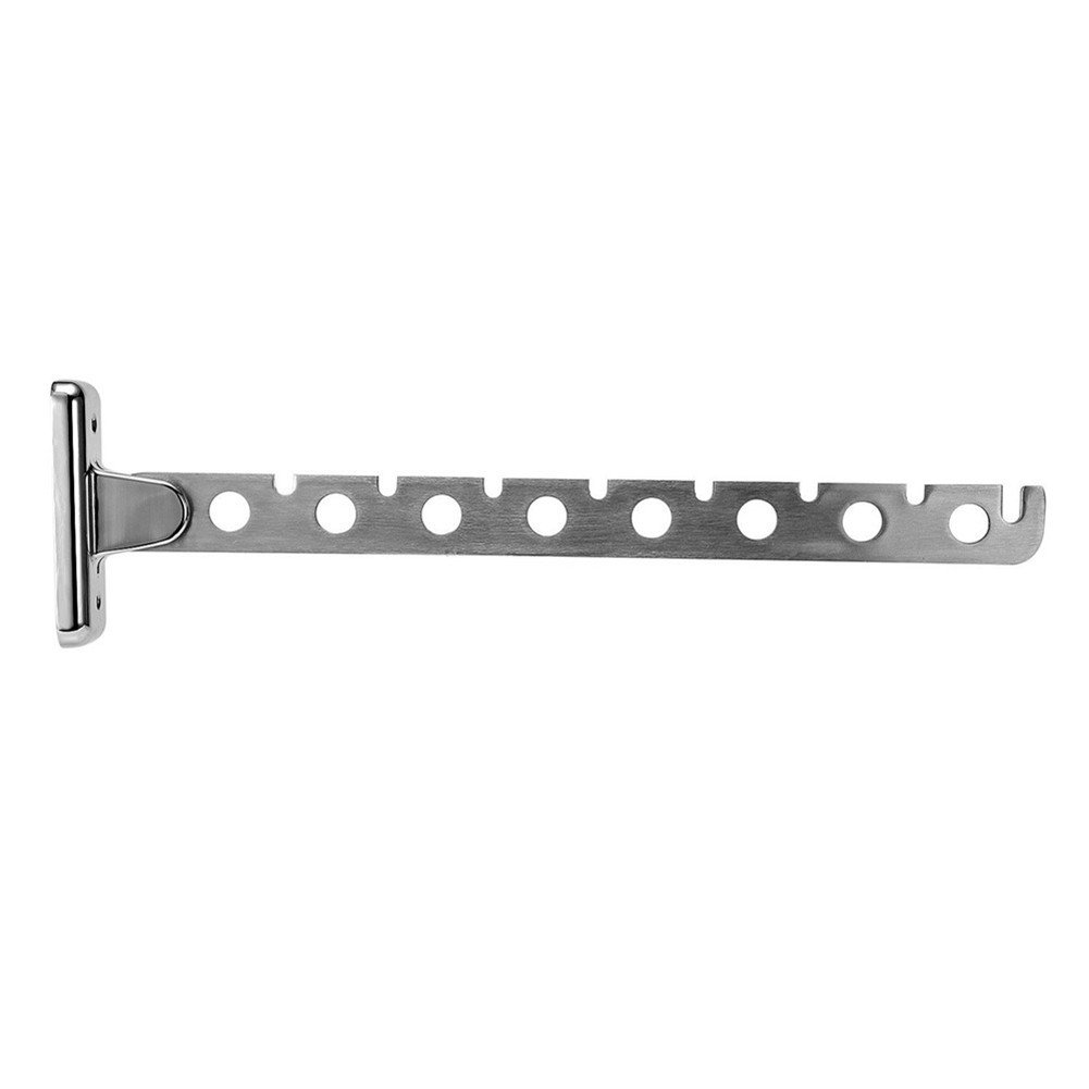 Presa d'Aria in Acciaio Inox, Ganci Appendiabiti per Balcone, Appendiabiti da Esterno Pieghevole Appendiabiti da Parete con Foratura