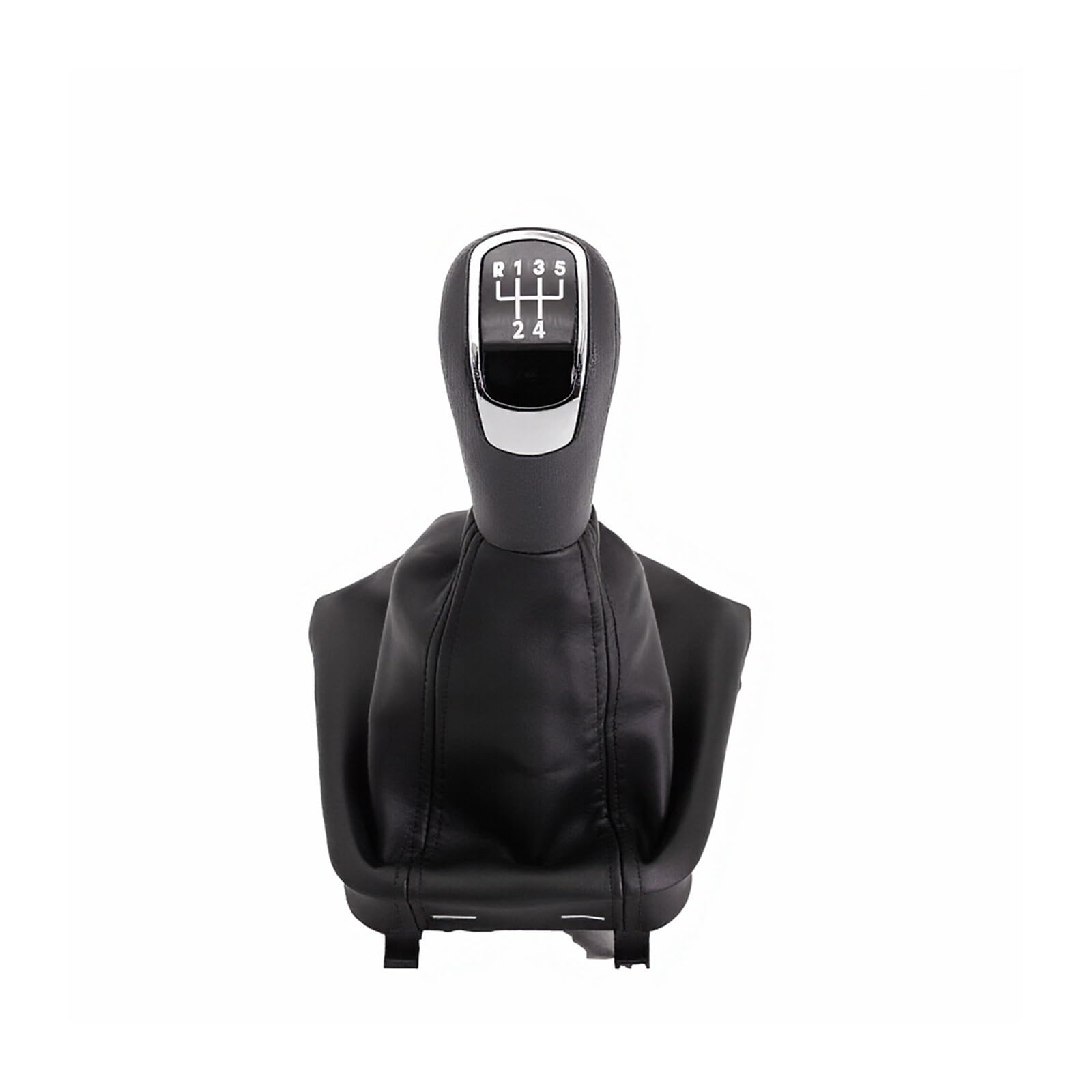 QWQAAB Manual Gear Knob for Skoda for Octavia 2 A5 A6 Sedan Combi 2004-2013 Manual Gear Shift Knob PU Gaiter Boot 5/6 Speed 12mm(5 Speed Black)