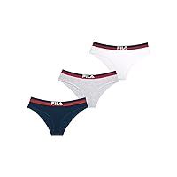 FILA Mutande Donna Cotone, Intimo Donna Confortevole e Stretch (set di 3)