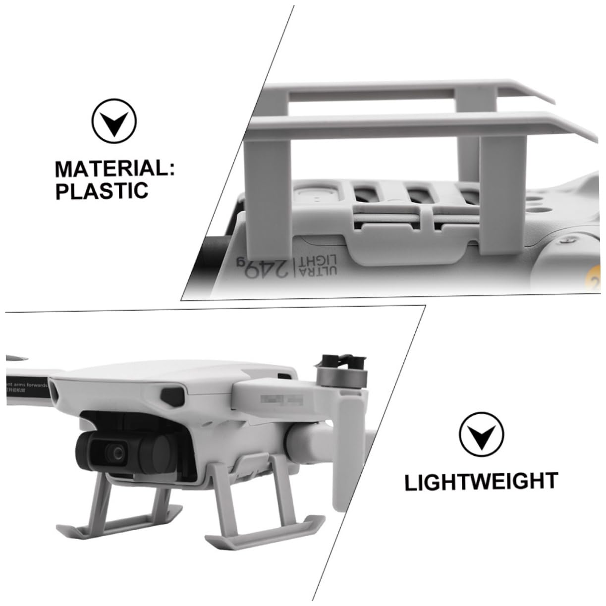 UPKOCH Anillo De Protección para Tren De Aterrizaje Elevado De Hélice para Cuadricóptero Kit De Extensión De Altura Compatible Mini Pata del Tren De Aterrizaje