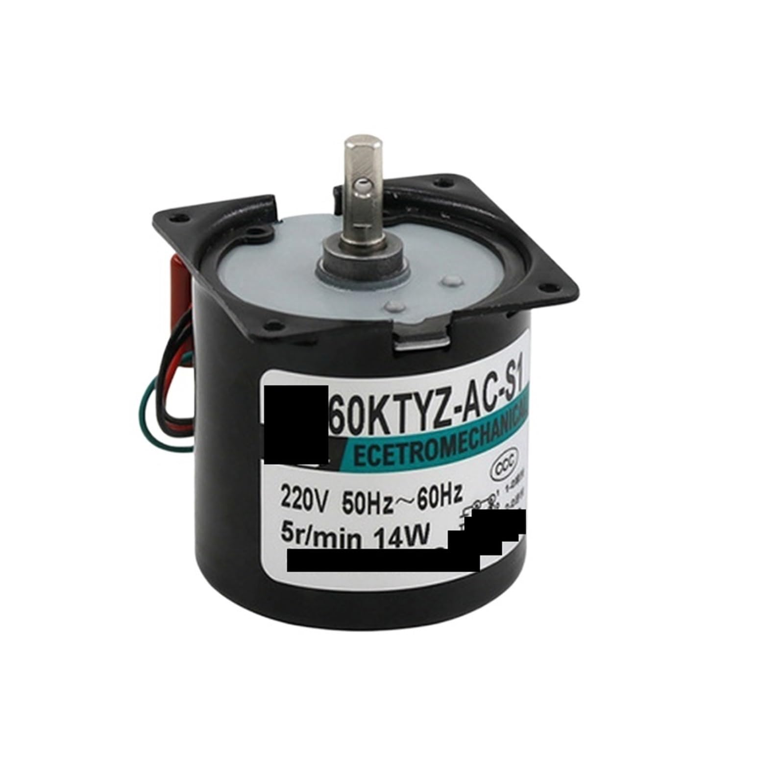 MUYTQAERG Synchronous Motor AC 60KTYZ Center Shaft 220V 14W Permanent Magnet Gear Forward and Reverse(220V 5rpm)