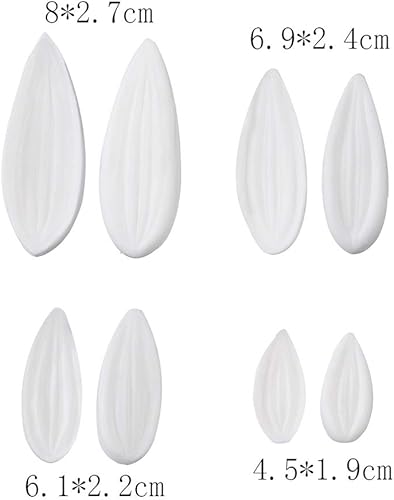 Miniatura 4 de KALAIEN Moldes de vetas de flores de azúcar de dalia para fondant, herramientas de manualidades para pasteles de goma (14 unidades)