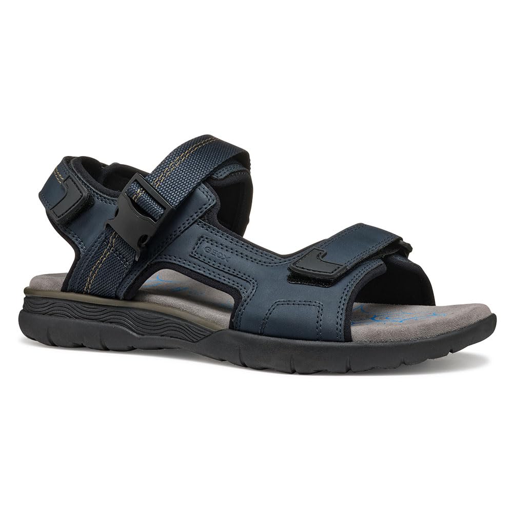 Geox Men's U SPHERICA EC5 B Sport Sandal, Navy, 6.5 UK