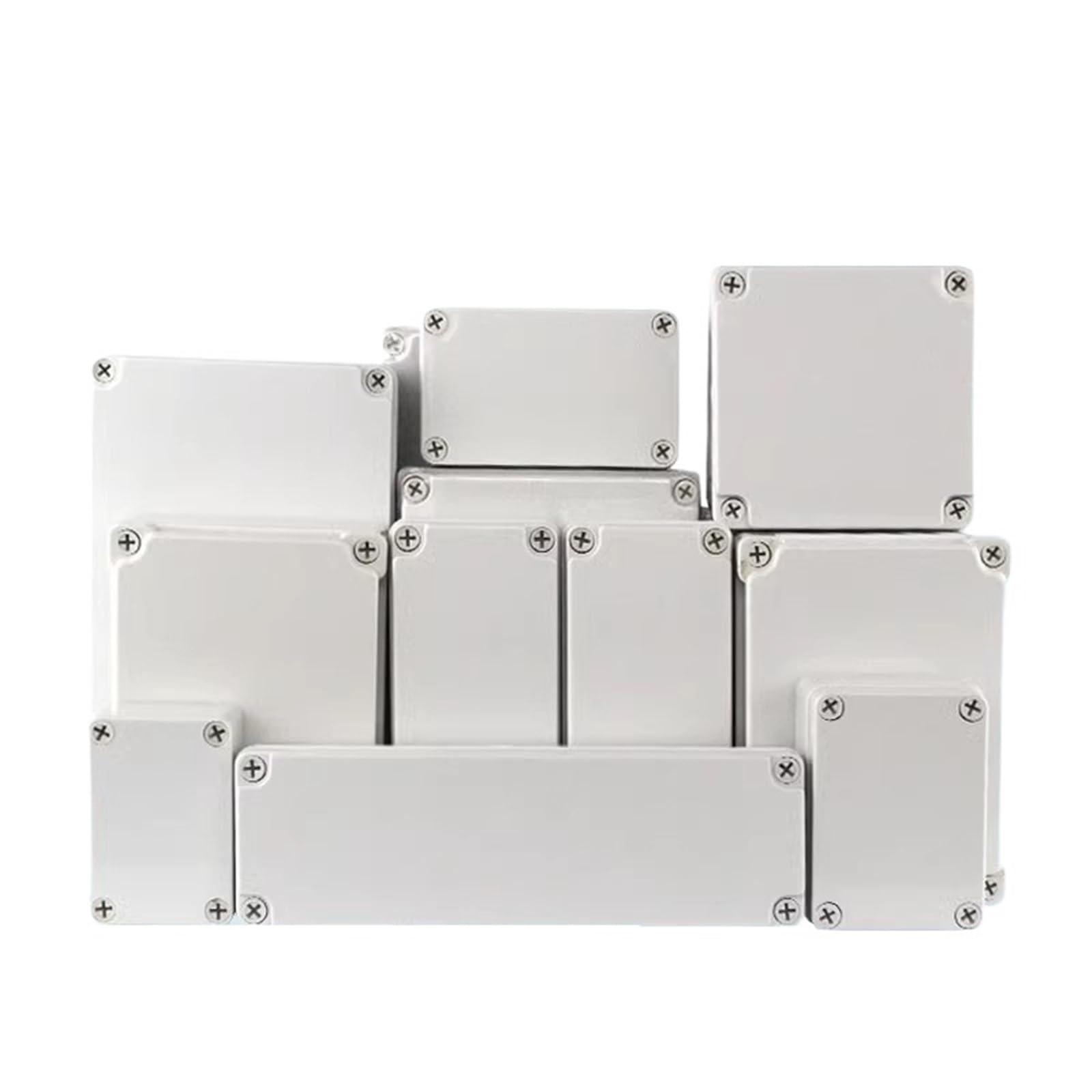 IP67 wodoszczelna skrzynka rozgałęźna z tworzywa ABS (125 x 175 x 75 mm, szara obudowa)