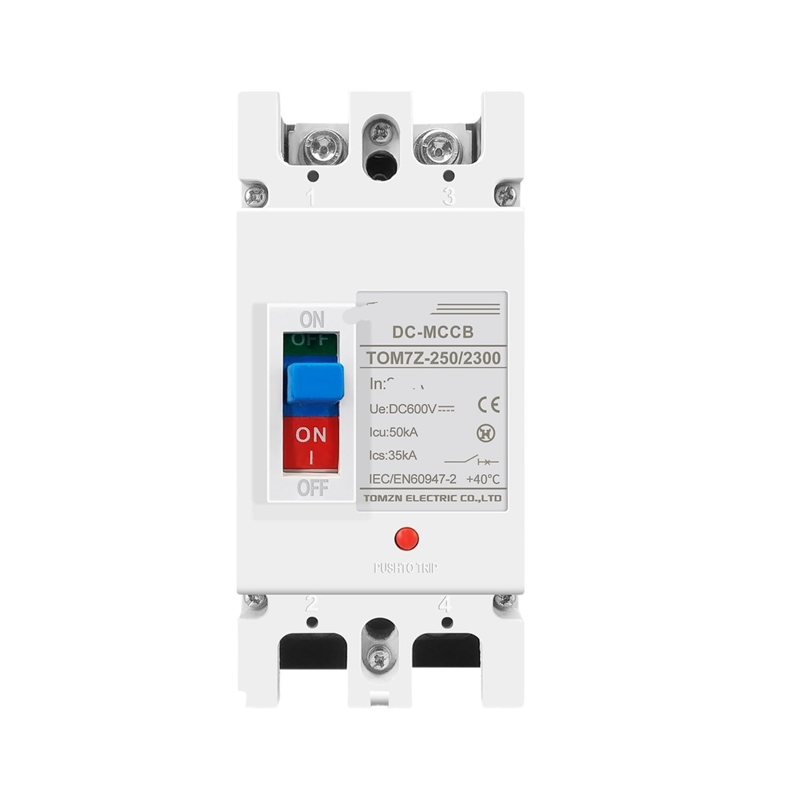 Interruttore automatico in scatola stampata 1P+N 100A-250A 600V(150A)
