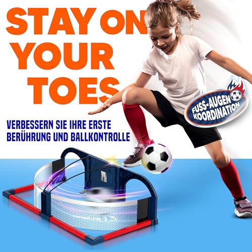 E-Jet Fußball Spielzeug für 6 7 8 9 10 Jahren, Sportspaß für Garten Indoor Outdoor, Fußball-Übungen Spiele | Geschenke für Jungen Mädchen