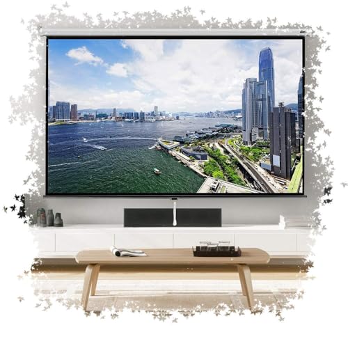 Pantalla de proyección retráctil manual 72 pulgadas 4:3 miniatura 1