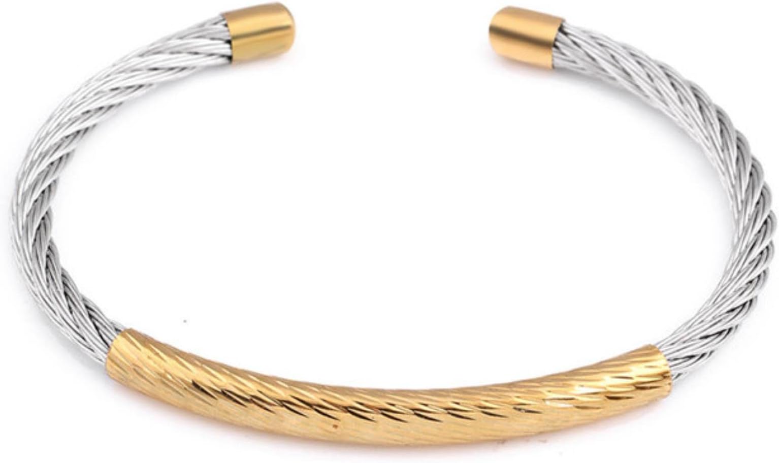 Pride Bangles Gold Silver Color Titanium steel cable mesh Cuff Bracelets chain bracelet bangles for women