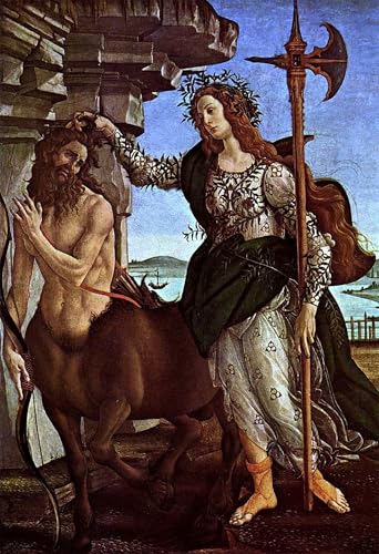 Affiche Toile Minerve et le Centaure Botticelli 60x90cm pour Bureau