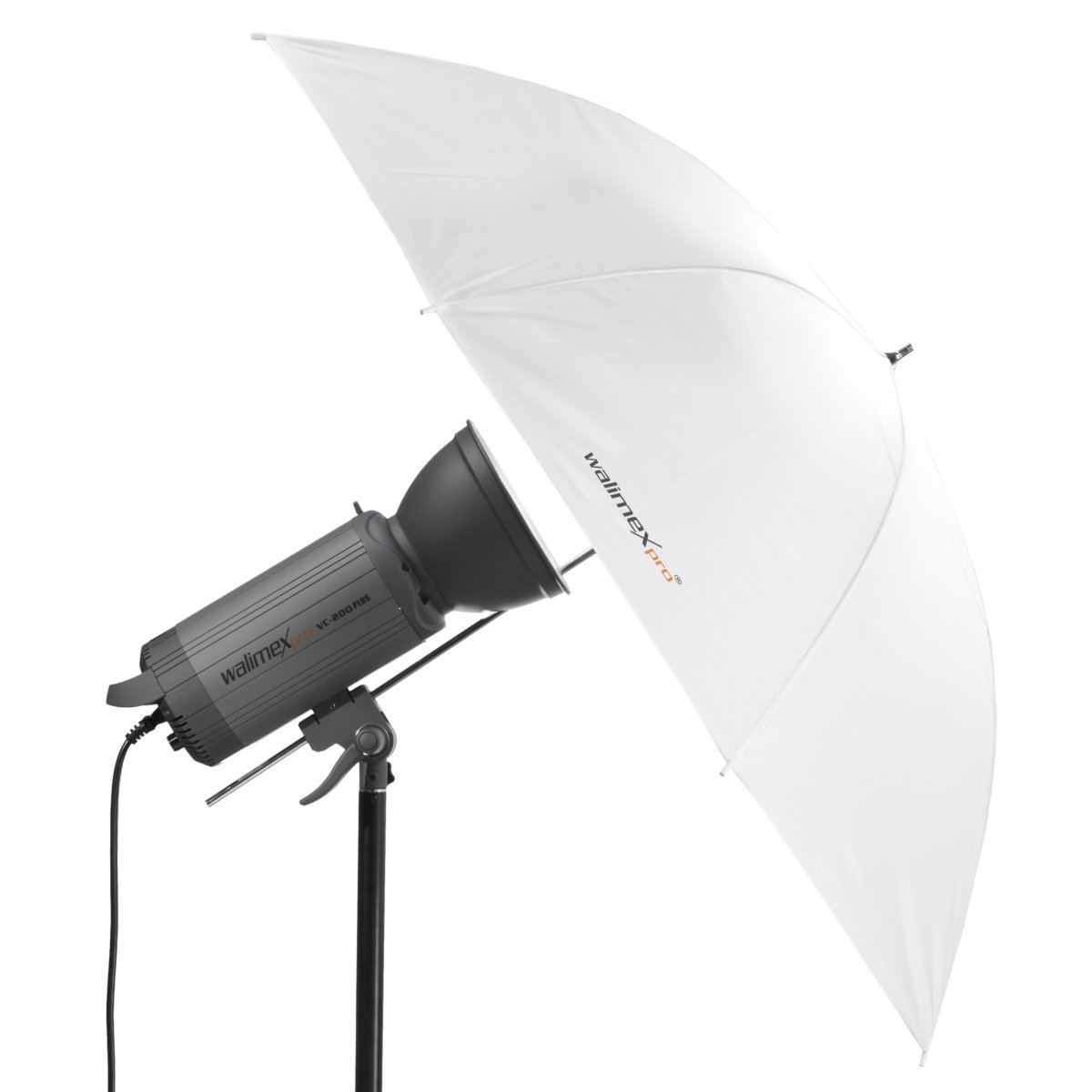 Walimex Pro Parapluie translucide pro blanc, 84cm