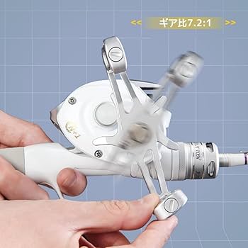 リール user_9d7218bb Amazon | ritutou ベイトリール ホワイト 左・右ハンドル ギア比