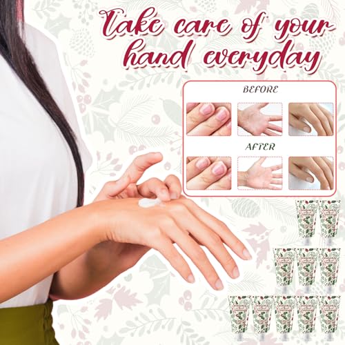 Image of 50 Pcs Christmas Hand Cream Gifts Bulk 1 oz Favors Leaves