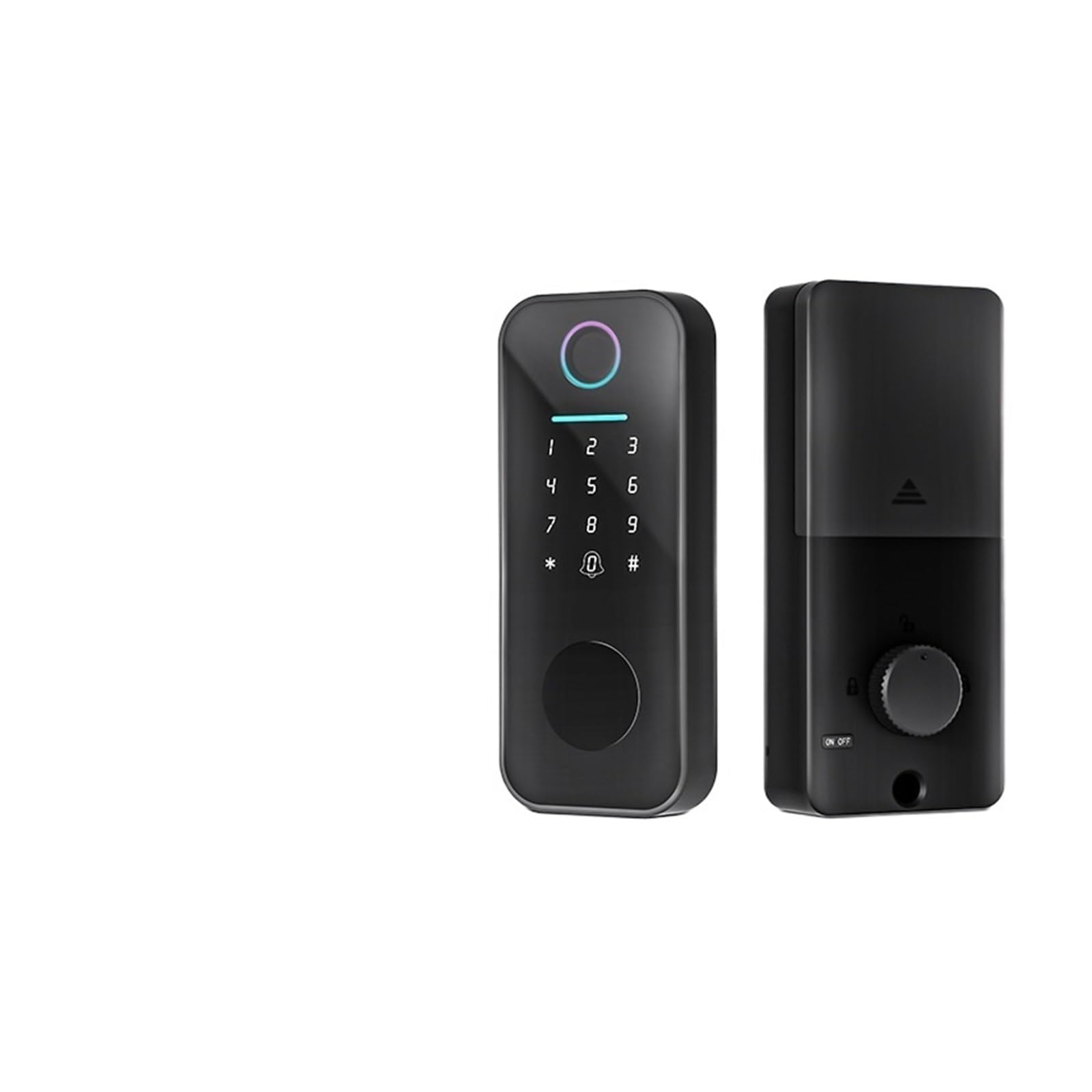 DIGNIFE Smart Door Lock, Wooden Door Fingerprint Smart Lock Integrated Electronic Password Lock for Home Use(Ty+Bluetooth)