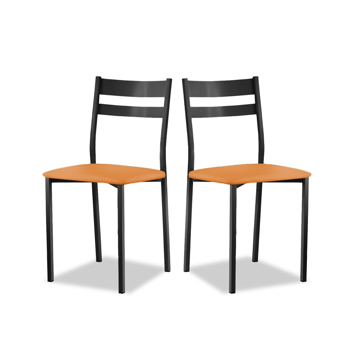 Astimesa - Silla de Comedor o Cocina de Metal Blanca - Asiento Polipiel en Color Azul - 2 Unidades - 38 cm (Ancho) x 45 cm (Alto Asiento) x 85 cm (Alto Total) x 40 cm (Fondo) — view 15