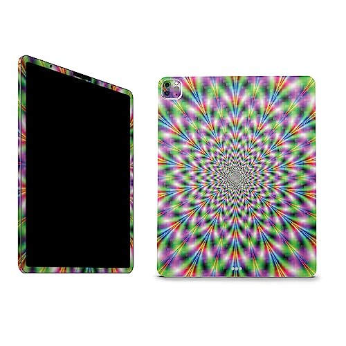 Image of MightySkins Carbon Fiber Skin Compatible with Apple iPad Pro 12.9 inch M2 6th Gen (2022) Full Wrap Kit - Hypnosis | Protective, Durable Textured Carbon Fiber Finish | Easy to Apply | Made in The USA