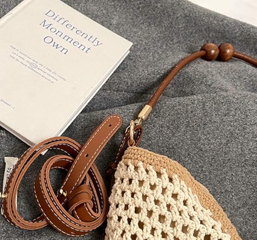 Bohemia Straw Beach Bag Women Macrame Crossbody Purse Shoulder Tote Bag Travel Beach Bag Summer Top-handle Hobo Bags 2025 by Baoloy - Used condition - Image 6