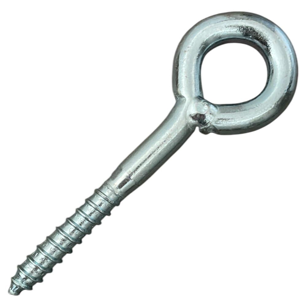 25 viti ad occhiello da 50 mm, vite ad anello M8 per carichi pesanti, occhielli a vite DIN 4420, filettatura metrica precisa per una presa sicura, versatile, ideale per costruzioni, giardini e