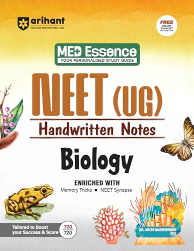 Image of Arihant NEET UG Handwritten Notes Physics, Chemistry & Biology Exam 2026-2027 Combo | Edition Books with Mnemonics, Mind Maps, PYQs, Quick Revision | NEET Medical Entrance Exam Self Study Guide