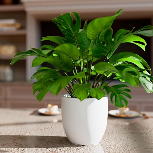 Image of YUCCABE ITALIA FOXB PCUP 17, 15, 12 Inch Pack of 3, Pots for Plants Highly Durable Polymers Lightweight Indoor Outdoor Flower Pot Gamla Tree Planter Container for Living Room, Balcony,Garden